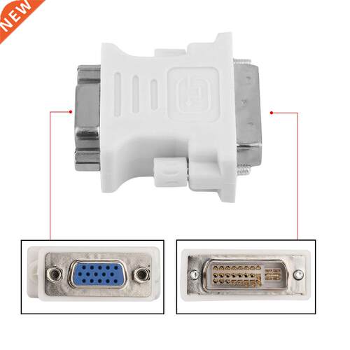 DVI DVI-I Male 24+5 Pin to VGA Female Video Converter Adapte