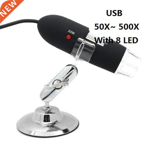 Brand 500X USB Dgtal Mcroscope 50X~500X 2MP Loupes Wth 8