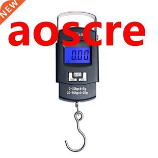 50kg 10g LCD Digital Hanging Hook Scale WH-A08L Portable Min