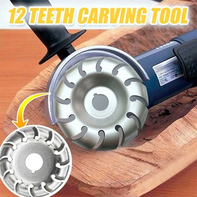 65/90mm 12 Teeth Wood Carving Disc 16mm High Hardness Wood C