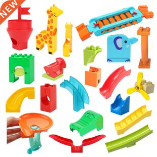 Funny Marble Race Running Ball Maze Track Piano Slide Catapu