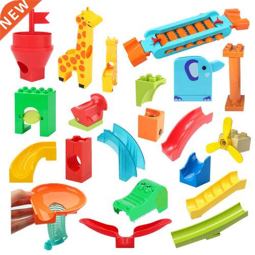 Funny Marble Race Running Ball Maze Track Piano Slide Catapu