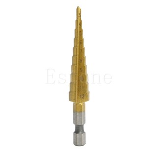 HSS Titanium-Coated Step Drill Set 1/4