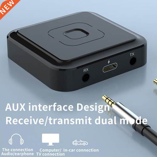 Bluetooth-compatible 5.1 Transmitter Receiver Car .5mm AUX