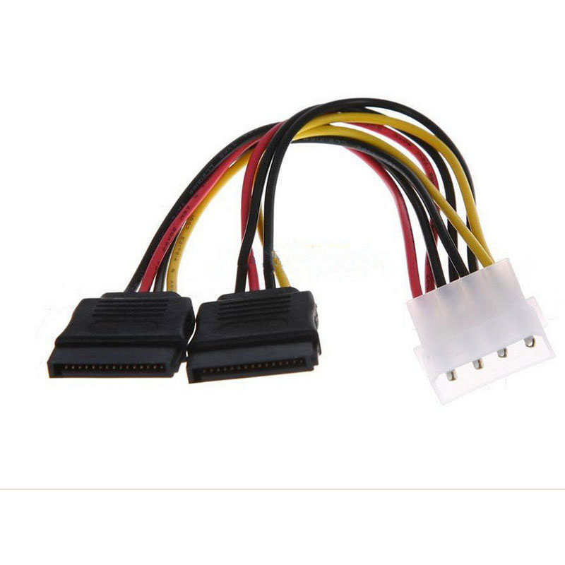 4P Male to 2*SATA 15P Female 0.15M