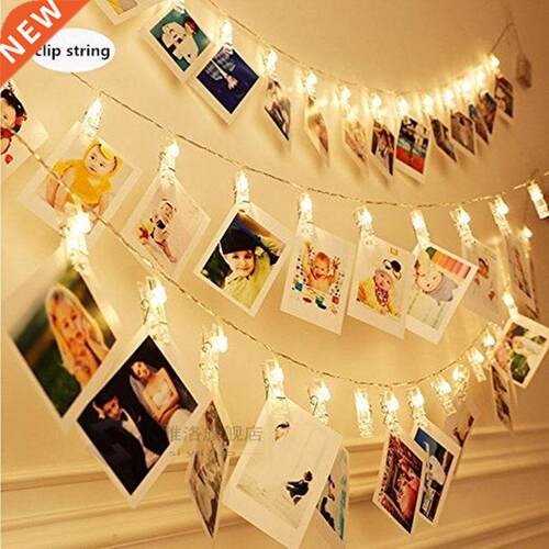 1.5M 10leds Photo Holder LED String lights Christmas New Y