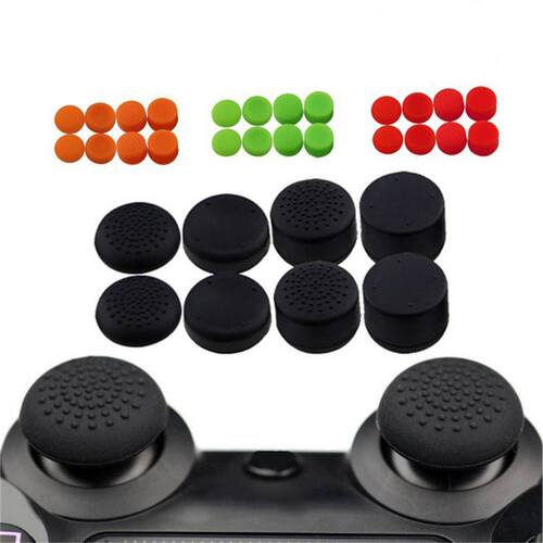 8Pcs Silicone Controller Joystick Thumb Stick Grip Cap Case
