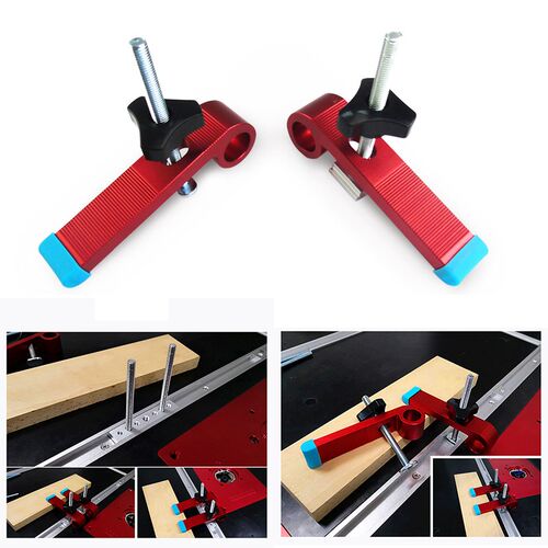 Universal 1Set Clamping Blocks Platen Miter Track Clamping B