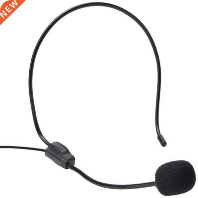 Portable 3.5mm Plug Headwear Microphone Voice Amplifier for