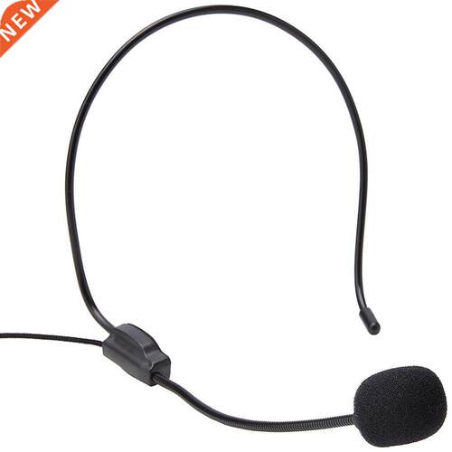 Portable 3.5mm Plug Headwear Microphone Voice Amplifier for