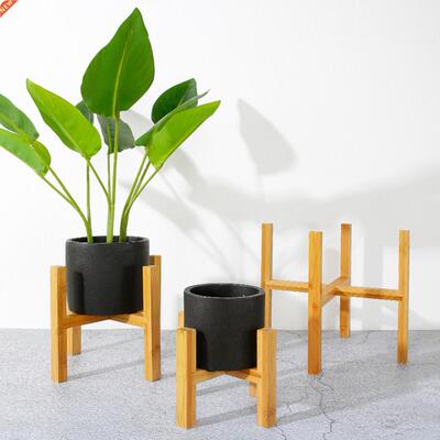 ??Durable Wood Planter Pot Trays Flower Pot Rack Strong Free