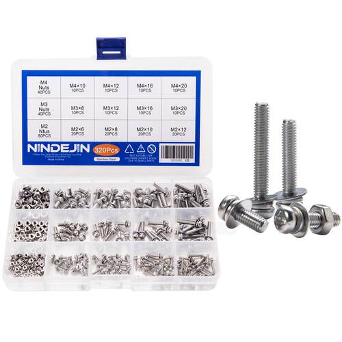 20pcs M2 M M4 Screws Phillips Pan Head Screws Bolt and Nut