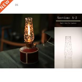 Gas Lantern Glass Lampshade Outdoor Camping Atmosphere Lamp