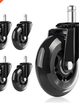 5Pcs Office Chair Casters, Suitable For All Flooring - Repla