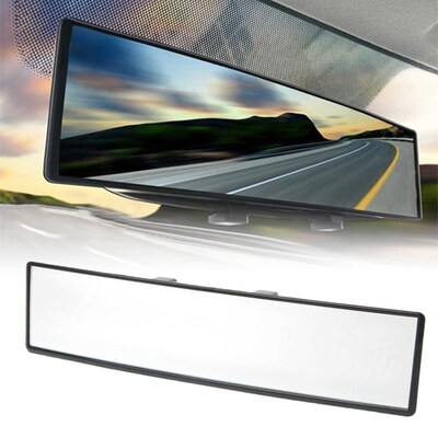Rear Mirror Clip-On Interior Curve Auto Wide-Angle Car 300mm