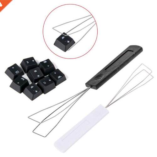 Steel Keyboard Key Keycap Puller Plastic Handle Remover With