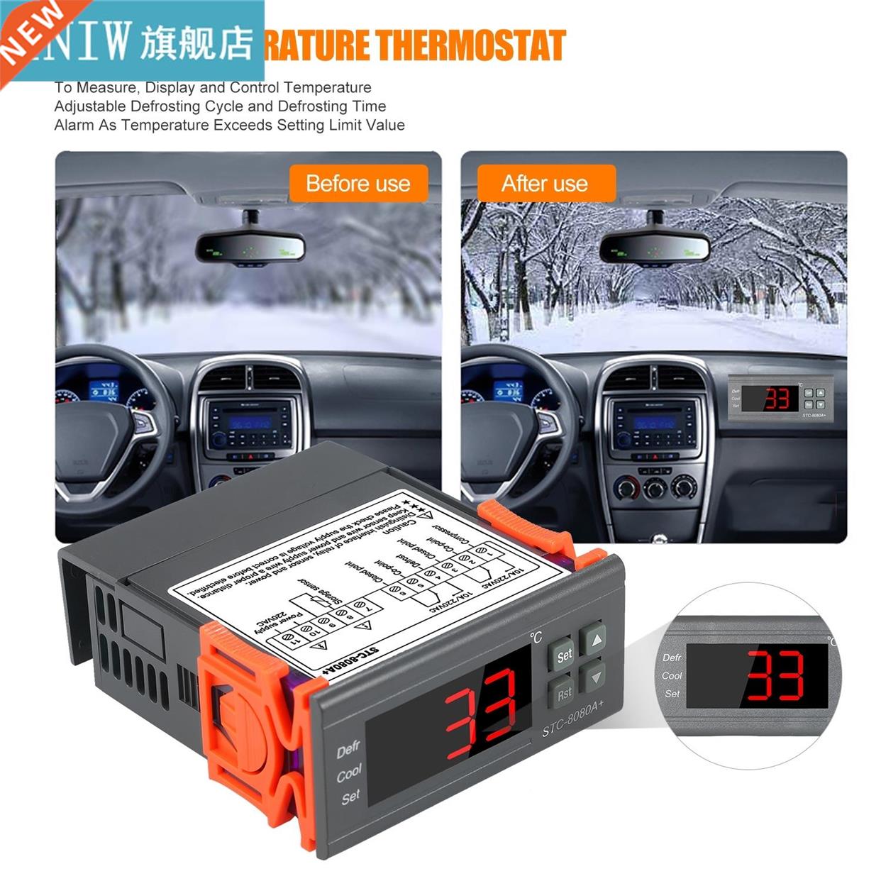 STC-8080A+ Digital Temperature Controller Refrigerator Therm