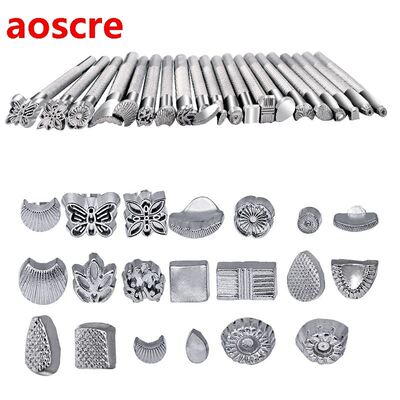 20pcs Leather Printing Tools Leather Stamper Set Leather Car