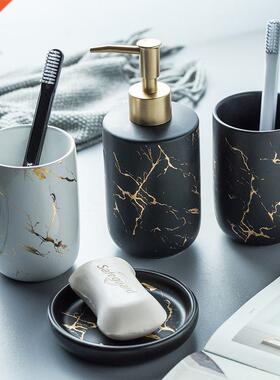 Luxury Ceric athroom Accessory Set Marle Soap Dispenser