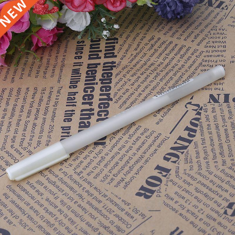 White Hook Liner Pens Black Paper Highlighter Reviser 0.8mm