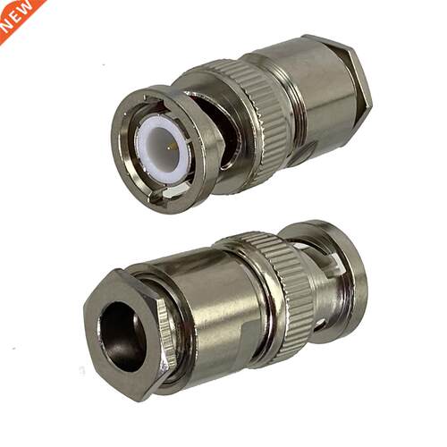 1pcs Connector BNC Plug Male Clamp For RG5 RG6 LMR00 RG04