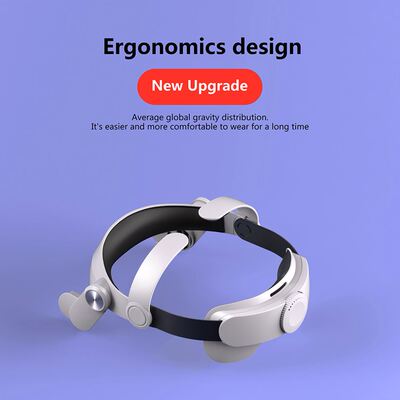 For Oculus Quest 2 Portable Adjustable Headband Leather Foam