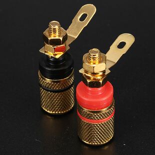 Gold Plated Amplifier Speaker Terminal Binding Post Banana P