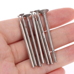 7x 1-8mm Diamond Grinding Head Spherical Concave Jade Amber