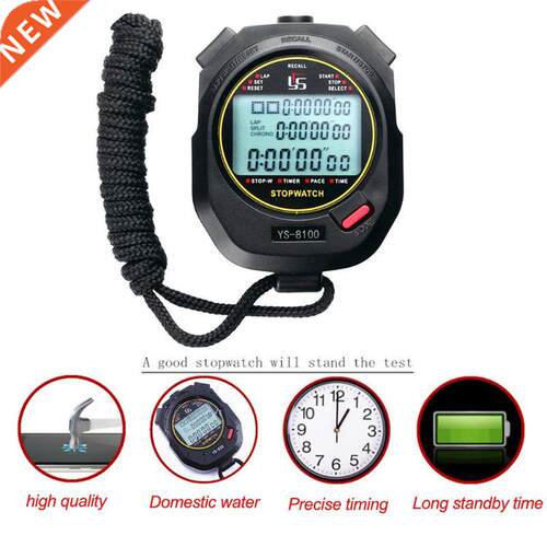 Professional Digital Stopwatch Timer Multifuction Portable O