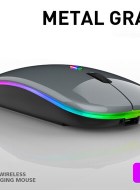 Bluetooth-compatible Wireless With USB Rechargeable RGB Mous