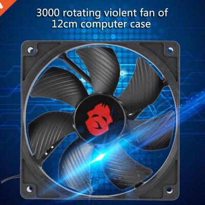 120mm 4 Pin PC Computer Case Fan 12V Large Air Volume Mute C
