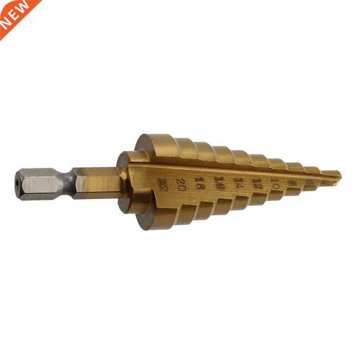 4-22MM HSS 4241 Hex Titanium Cone Drill Bit Hole Cutter For
