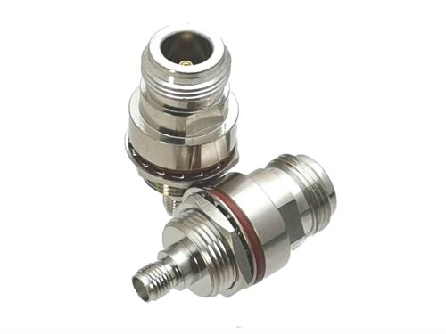 10Pcs Connector N Female Jack to SMA Female Jack Nut Bulkhea