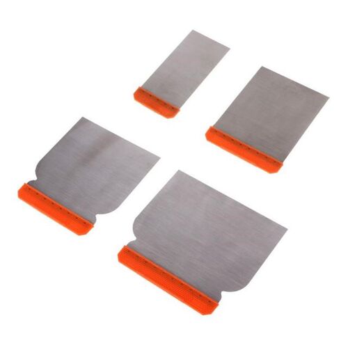 X7YF 4pcs Carbon Steel Putty Knives Kit Durable Scraper Putt