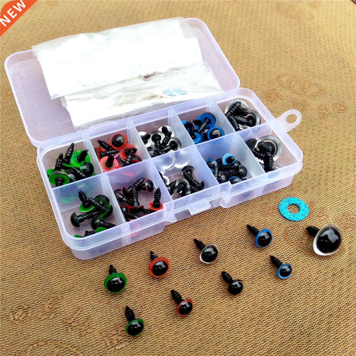 88pcs 8/10/16mm Plastic Crafts Safety Eyes For Toys Teddy Be