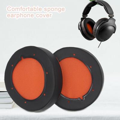 1 Pair Ear Cushion Replacement Protein Faux Leather Black No