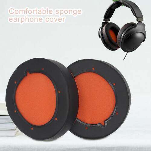 1 Pair Ear Cushion Replacement Protein Faux Leather Black No