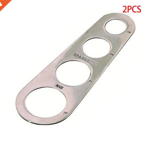 2 Pieces Stainless Steel Spaghetti Measurer Pasta Noodle Mea