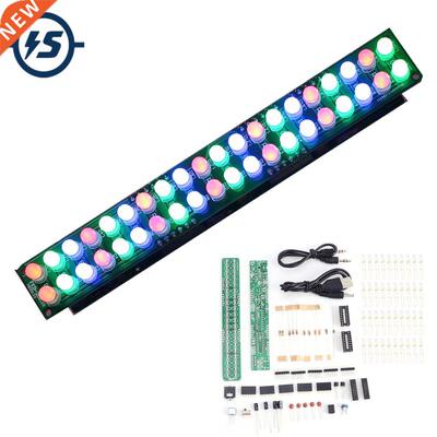 DIY Kit DC V-12V Audio Spectrum Indicator 5mm Red/Green/Blu