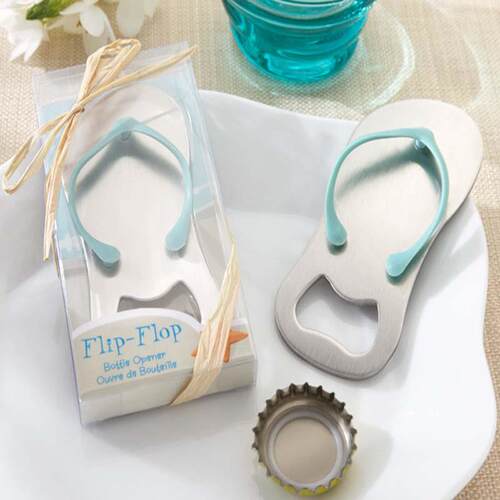 High Quality Stainless Steel Beach Flip Flops Bottle Opener