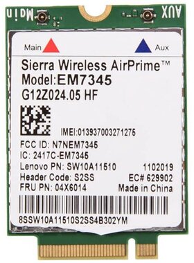Network Card, EM7345 4G LTE WWAN Card Module for Thinkpad X2