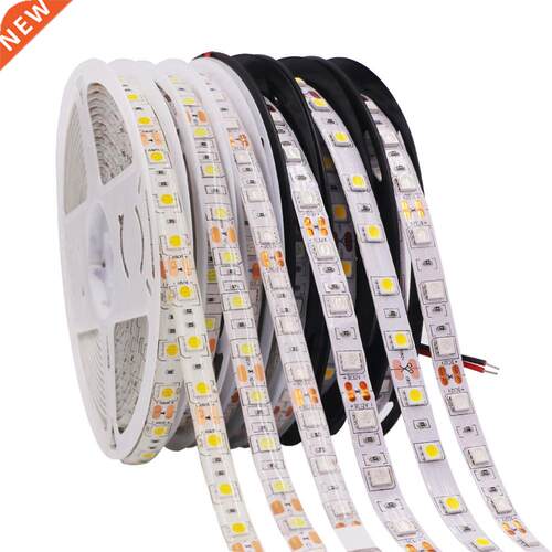 5M LED Strip Lights Waterproof 12V 5050 White LED Strip Ribb