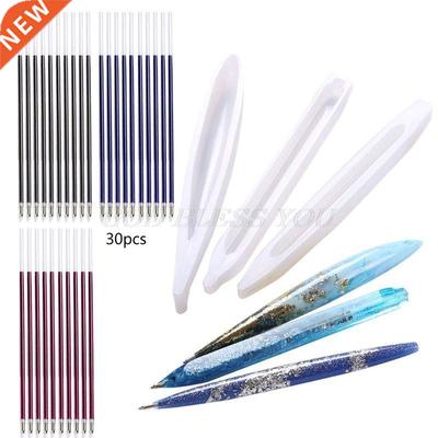Pcs  Ballpoint Pen Silicone Resin Molds With 0Pcs Refil