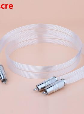 Preffar Hf 7N OCC Slver Plated Red Draw RCA nterconnect