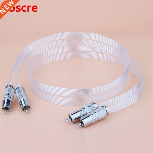 Preffar Hf 7N OCC Slver Plated Red Draw RCA nterconnect