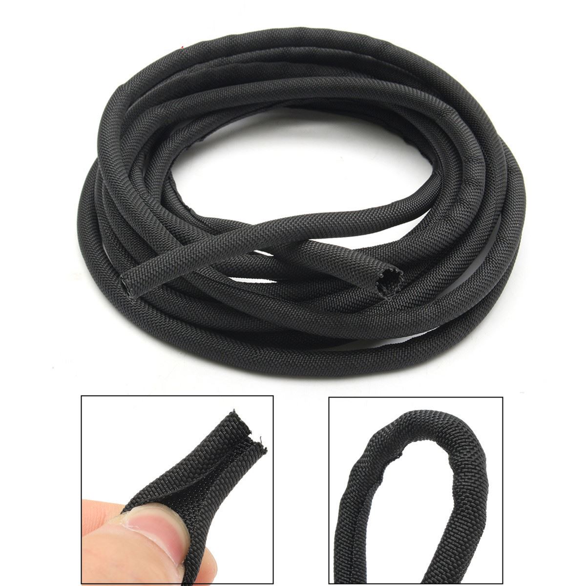 Dropship 3M Black Wrap Braided Cable Sleeve 5mm General Wire