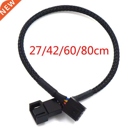 1pc 27/42/60/80cm PWM Extension Cable Mainboard CPU 4 PIN Fa
