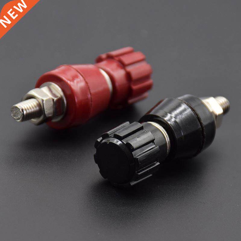 2pcs/1pair red black 5MM Copper Posts Terminal Blocks Power - 实物图
