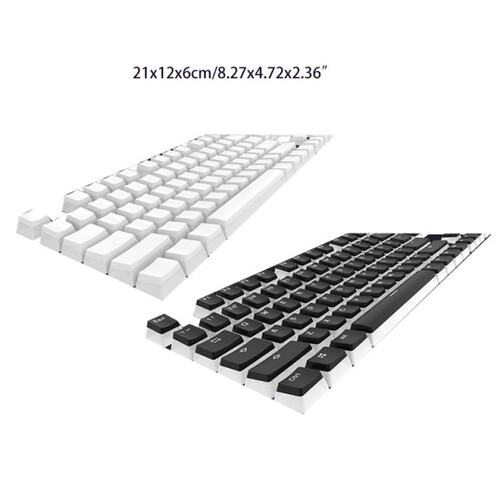 K1KF 104 Keys Pudding Keycaps OEM Profile Double Shot PBT Ba