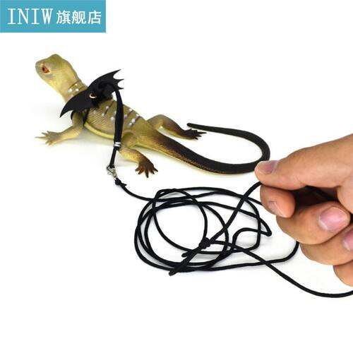 Pet Lguana Adjustable Wing Style Harness Climbing Rope Belt